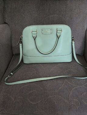 kate spade Mint Green  Dome Crossbody Satchel